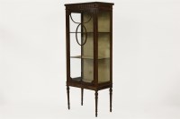 Lot 573 - An Adam design mahogany display cabinet