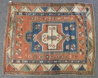 Lot 570 - A hand knotted Caucasian rug