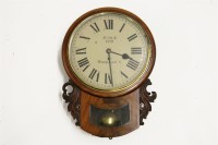 Lot 425 - A Victorian drop dial wall clock