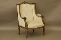Lot 529 - A carved gilt wood armchair