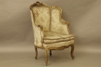 Lot 533 - A carved gilt wood armchair