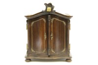 Lot 382 - A French walnut jewellery box