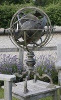 Lot 1107 - A 20th century metal astrolobe globe