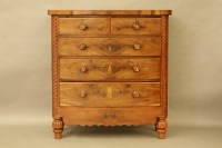 Lot 602 - A large Victorian mahogany bow front chest