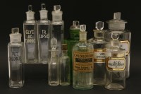 Lot 272 - A collection of chemist's bottles
