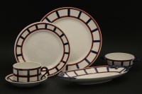 Lot 416 - A French Bearn HBCM dinner and tea service
