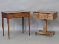 Lot 517 - A mahogany side table