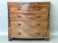 Lot 509 - A Victorian bow front chest