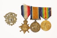 Lot 181 - A 1st World War group of three medals