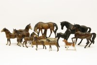 Lot 391 - A collection of ten Beswick model horses