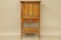 Lot 528 - An Art Nouveau inlaid mahogany escritoire