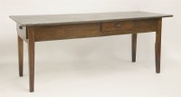 Lot 574 - A fruitwood farmhouse table