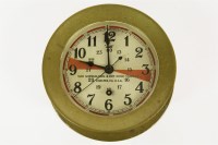 Lot 428 - A Seth Thomas brass ships clock
