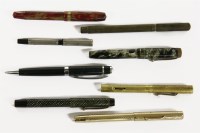 Lot 173 - Mabie Todd Swan rolled gold fountain pen