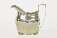 Lot 205 - A Georgian silver milk jug