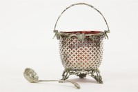 Lot 201 - A Victorian silver basket