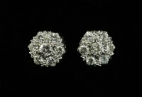 Lot 66 - A pair of white gold
