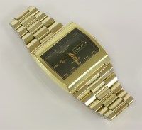 Lot 42 - A gentlemen's gold-plated Favre Leuba Sea Raider Compressor 36000 bracelet watch