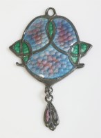 Lot 12 - A sterling silver Arts and Crafts pendant