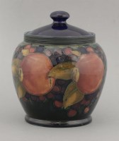 Lot 134 - A Moorcroft 'Pomegranate' jar and cover