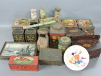 Lot 214 - A collection of various biscuit tins