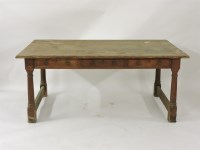 Lot 552 - Two Victorian pitch pine tables