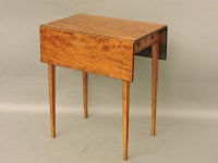Lot 520 - A satinwood Pembroke table