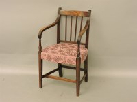 Lot 551 - A Regency mahogany bar back desk chair