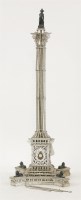 Lot 136 - An unusual painted wooden model of Nelson’s Column