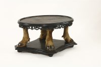 Lot 503 - An Anglo-Indian ebony low table