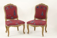 Lot 507 - A pair of Louis XV ash chairs