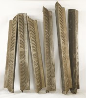 Lot 510 - A set of six Irish pine pelmets