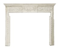 Lot 542 - A George II carved and painted chimneypiece