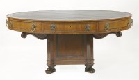 Lot 497 - A Regency mahogany drum table