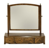 Lot 501 - A George III mahogany toilet mirror