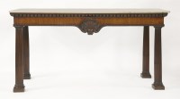 Lot 502 - A mahogany serving table