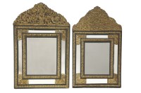 Lot 505 - A pair of Venetian-style wall mirrors