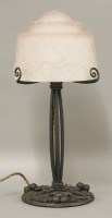 Lot 137 - A French Art Deco table lamp