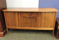 Lot 638 - A Vanson teak and walnut sideboard