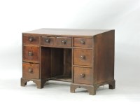 Lot 671 - A country made oak architect's desk