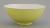 Lot 68 - A lemon-yellow glazed Bowl
