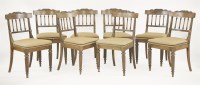 Lot 384 - A set of eight Regency rosewood dining chairs