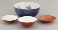 Lot 49 - A porcelain coral-glazed Bowl