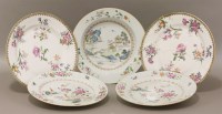Lot 55 - Five various porcelain famille rose Plates