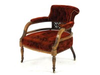 Lot 485 - An Edwardian tub chair