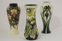 Lot 1178 - Three Moorcroft vases