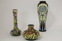 Lot 1179 - Three Moorcroft vases
