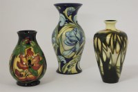 Lot 1183 - Three Moorcroft vases
