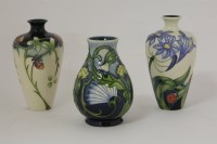 Lot 1187 - Three Moorcroft vases