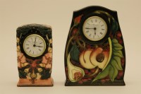 Lot 1196 - A Moorcroft pottery clock